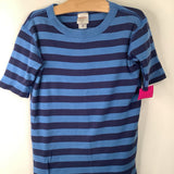Size 12 (150): Hanna Andersson Blue Striped 2pc PJs